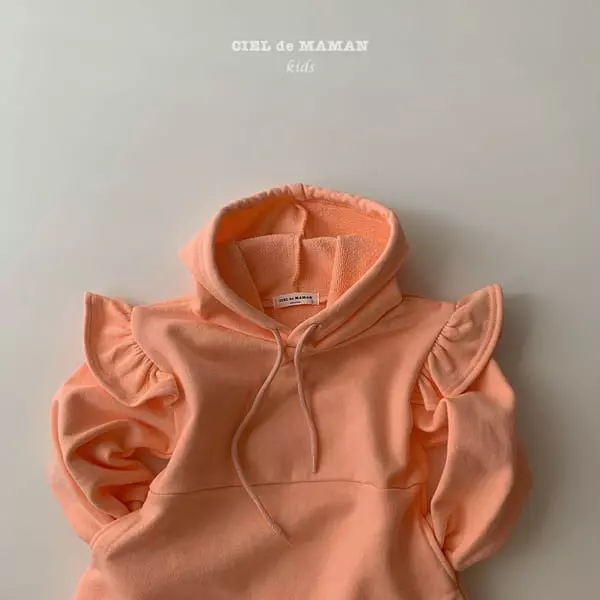 Ciel De Maman - Korean Children Fashion - #childrensboutique - Hoody Frill One-piece - 5