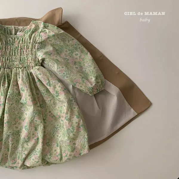 Ciel De Maman - Korean Children Fashion - #designkidswear - Flower Mist One-piece - 5