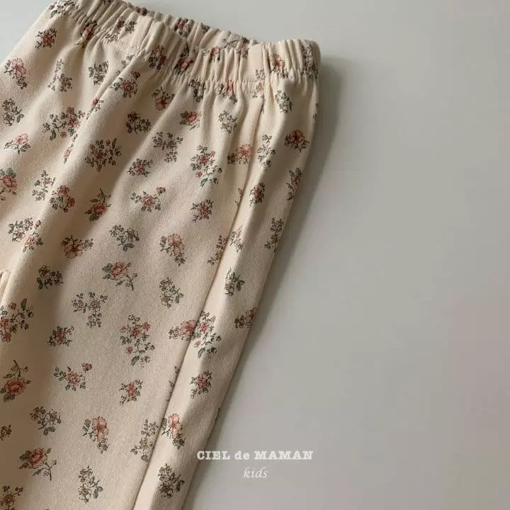 Ciel De Maman - Korean Children Fashion - #designkidswear - Rora Pants Flower or Black  - 8