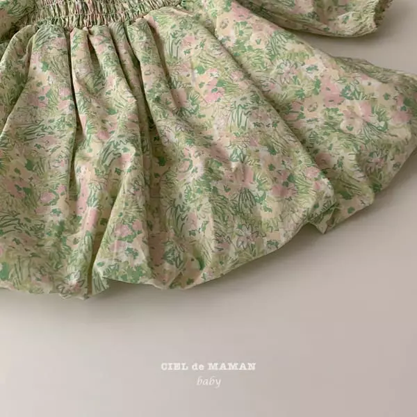 Ciel De Maman - Korean Children Fashion - #discoveringself - Flower Mist One-piece - 6