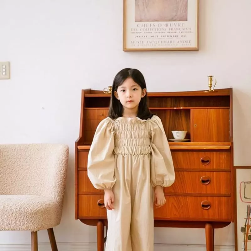 Ciel De Maman - Korean Children Fashion - #discoveringself - Spring Smocked Jumpsuit with Mom - 2