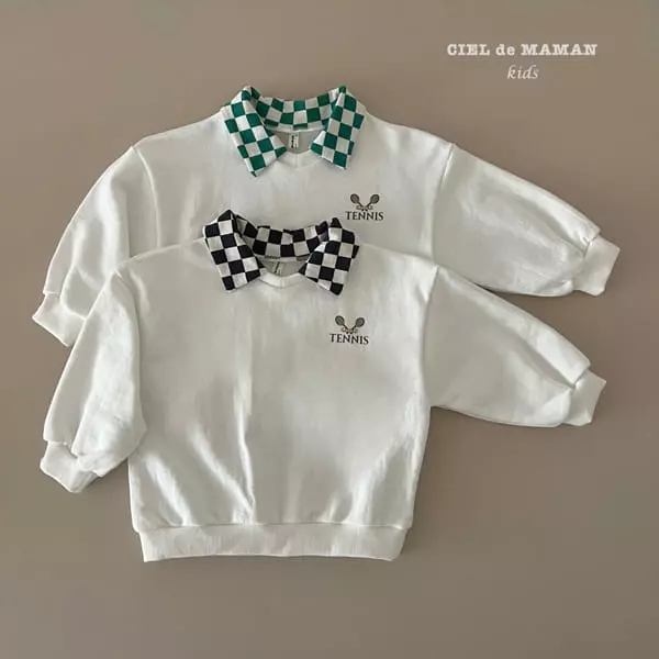 Ciel De Maman - Korean Children Fashion - #fashionkids - Tennis Check Top Bottom Set - 3