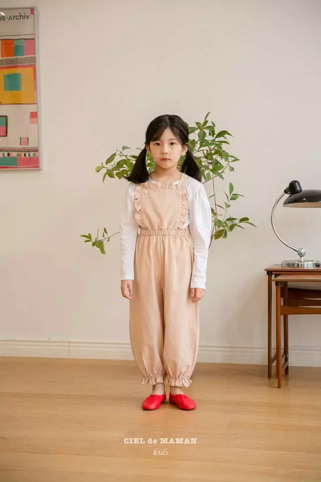Ciel De Maman - Korean Children Fashion - #fashionkids - Frill Sausage Dungarees - 2