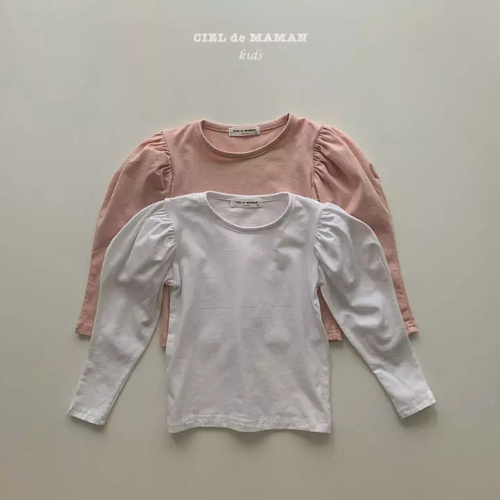 Ciel De Maman - Korean Children Fashion - #kidsshorts - Puff Tee