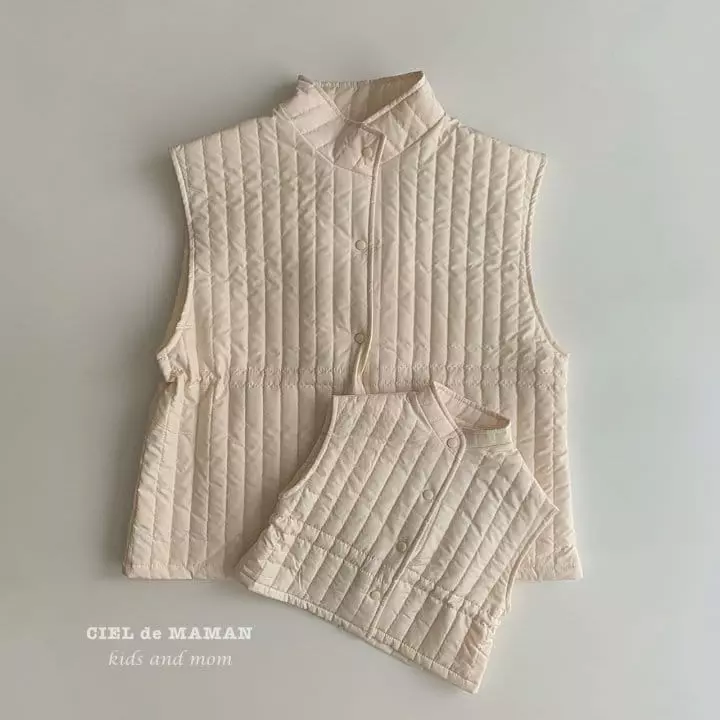Ciel De Maman - Korean Children Fashion - #kidsshorts - Spring Vest with Mom - 9