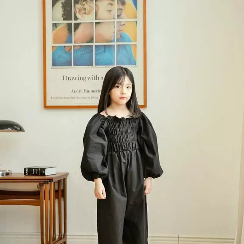 Ciel De Maman - Korean Children Fashion - #kidzfashiontrend - Spring Smocked Jumpsuit with Mom - 6
