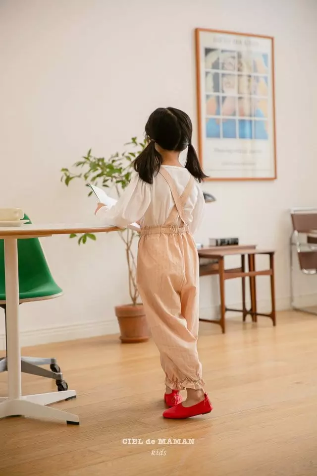 Ciel De Maman - Korean Children Fashion - #kidzfashiontrend - Frill Sausage Dungarees - 5