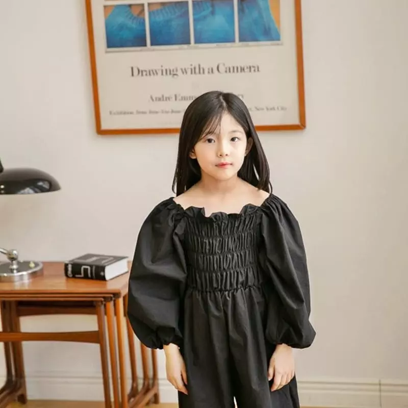 Ciel De Maman - Korean Children Fashion - #littlefashionista - Spring Smocked Jumpsuit with Mom - 8