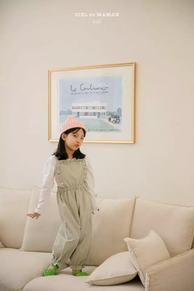 Ciel De Maman - Korean Children Fashion - #littlefashionista - Frill Sausage Dungarees - 7