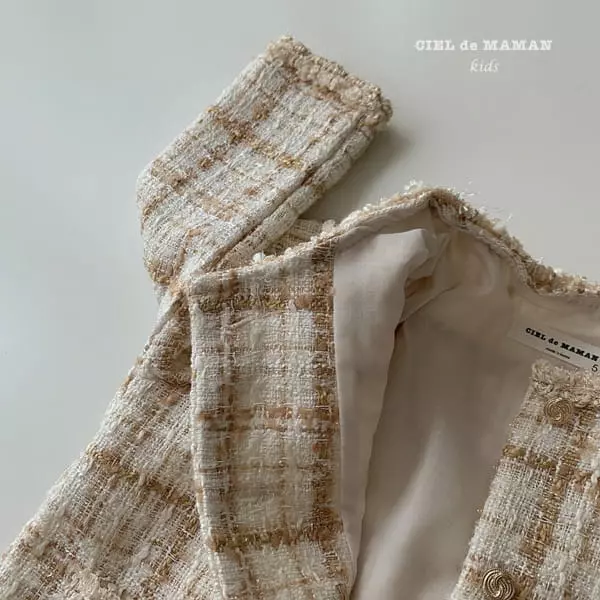 Ciel De Maman - Korean Children Fashion - #littlefashionista - Charmig Twid Top Bottom Set - 4