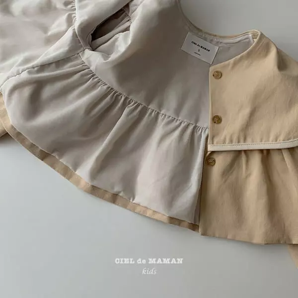 Ciel De Maman - Korean Children Fashion - #minifashionista - Crop Trench Coat - 4