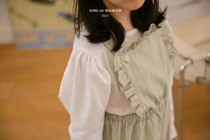 Ciel De Maman - Korean Children Fashion - #prettylittlegirls - Frill Sausage Dungarees - 10