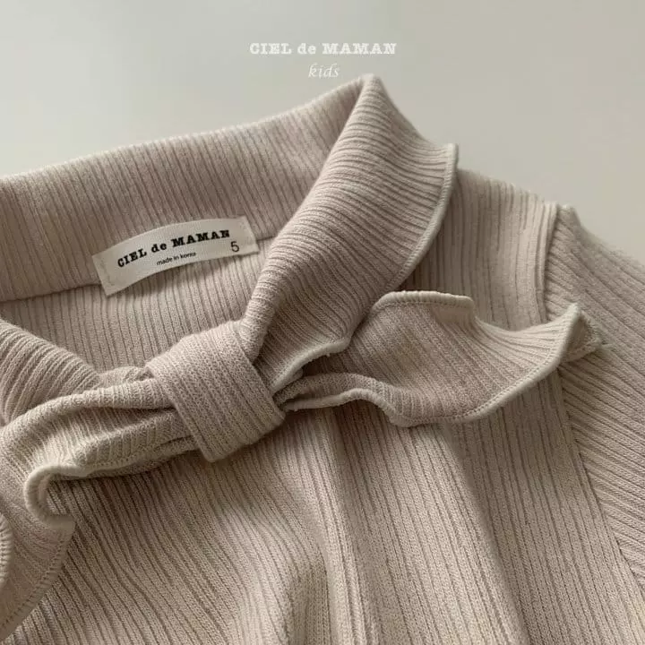Ciel De Maman - Korean Children Fashion - #prettylittlegirls - Ribbon Tee - 2
