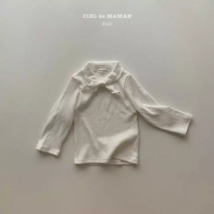 Ciel De Maman - Korean Children Fashion - #stylishchildhood - Ribbon Tee - 5