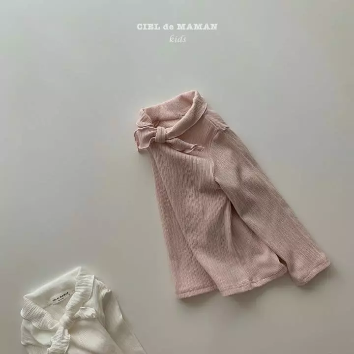 Ciel De Maman - Korean Children Fashion - #todddlerfashion - Ribbon Tee - 3