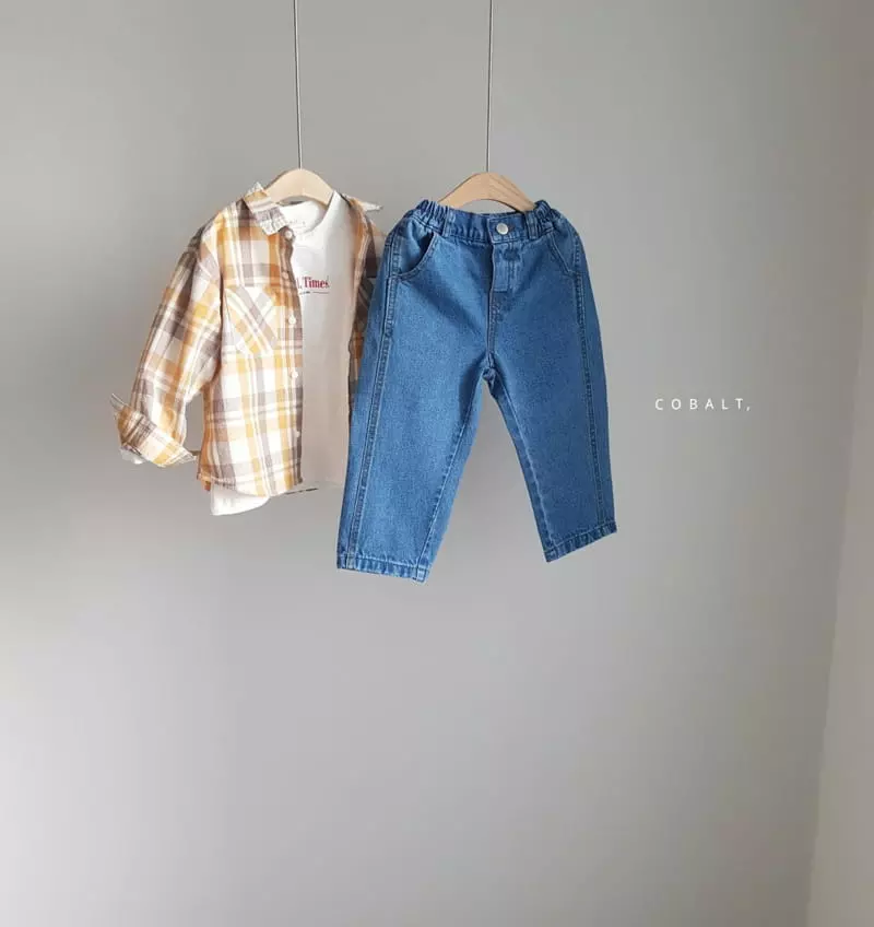 Cobalt - Korean Children Fashion - #fashionkids - Line Boy Jeans - 4