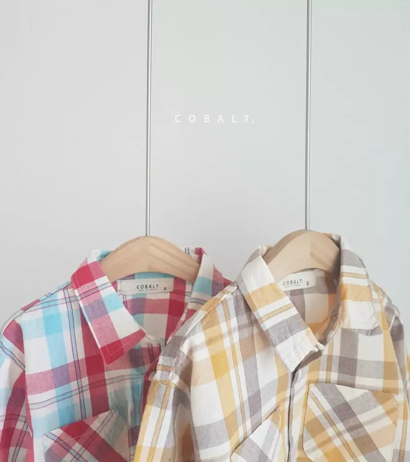 Cobalt - Korean Children Fashion - #littlefashionista - Check Shirt