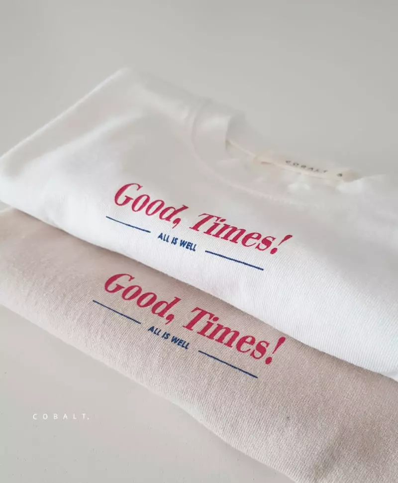 Cobalt - Korean Children Fashion - #toddlerclothing - Good Time Tee