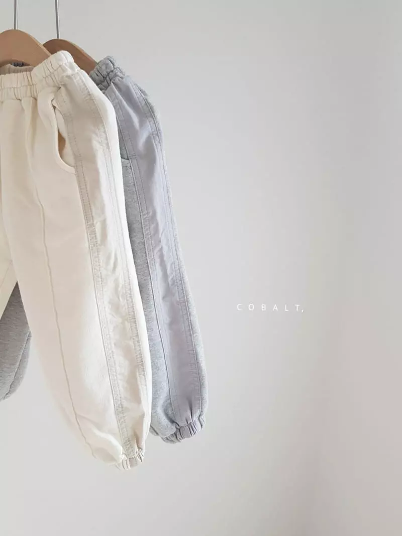 Cobalt - Korean Children Fashion - #toddlerclothing - Unique Jogger Pants - 12