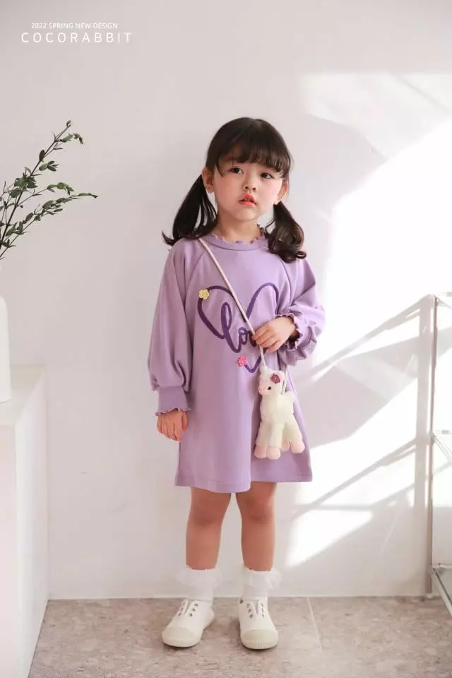 Coco Rabbit - Korean Children Fashion - #kidzfashiontrend - Rama Heart One-piece - 4