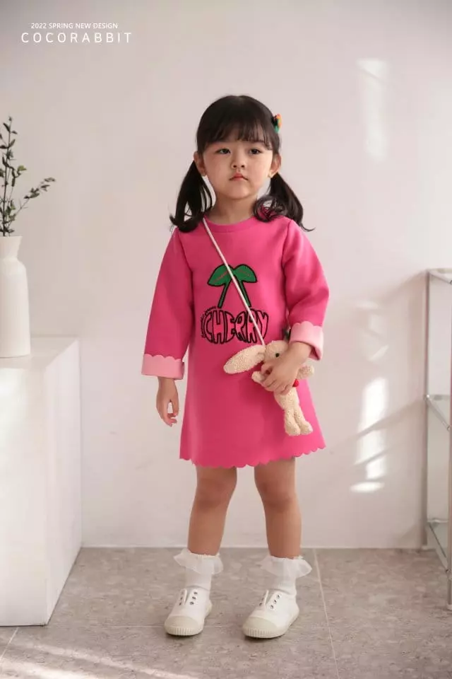 Coco Rabbit - Korean Children Fashion - #fashionkids - Rabbit Cherry One-piece