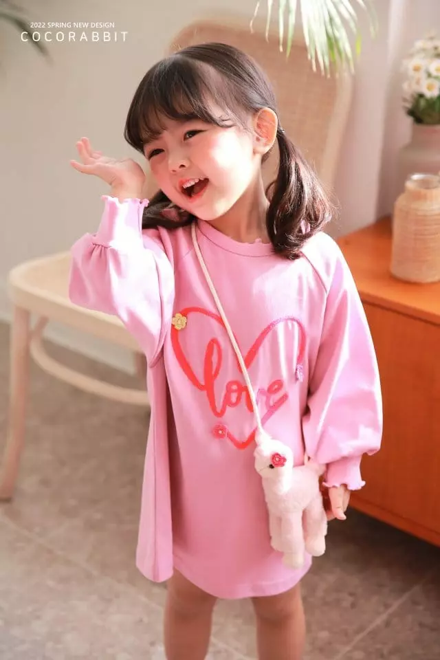 Coco Rabbit - Korean Children Fashion - #kidsshorts - Rama Heart One-piece