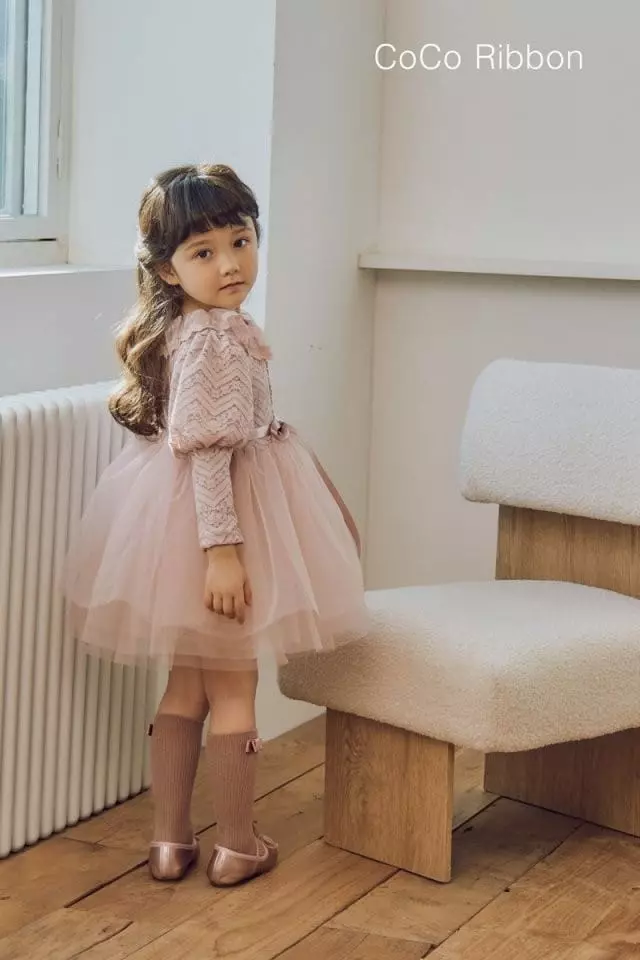 Coco Ribbon - Korean Children Fashion - #childofig - Lace One-piece - 2