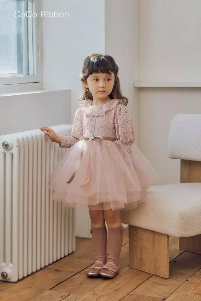 Coco Ribbon - Korean Children Fashion - #childofig - Lace One-piece - 3