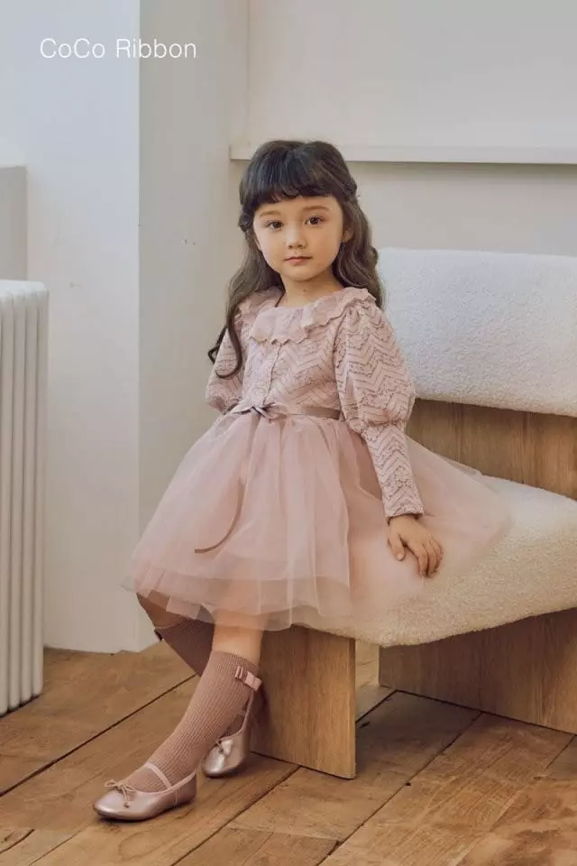 Coco Ribbon - Korean Children Fashion - #designkidswear - Lace One-piece - 5