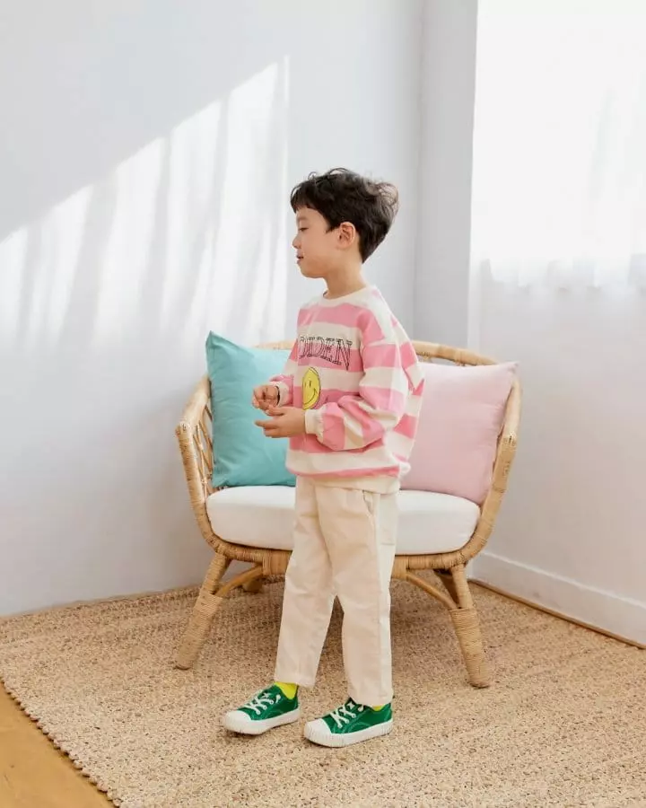 Commencer - Korean Children Fashion - #magicofchildhood - Smile Sweatshirt - 3