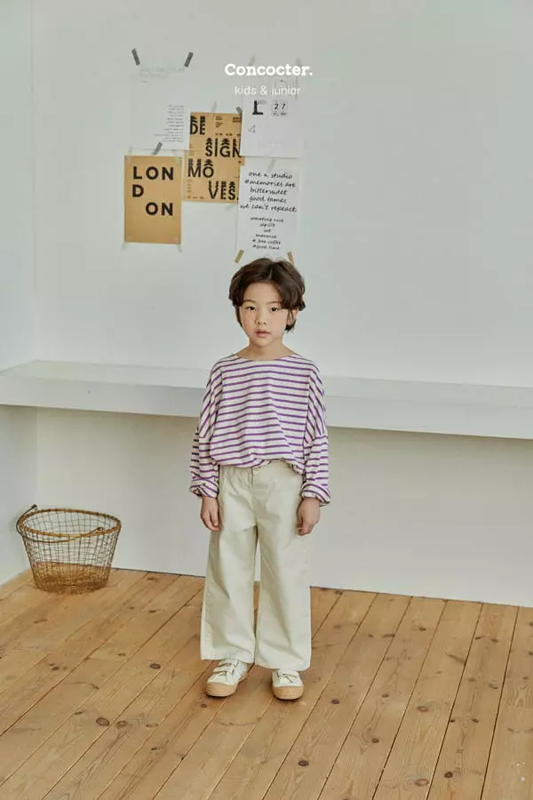 Concocter - Korean Children Fashion - #childofig - Loose Fit Stripes Tee - 5