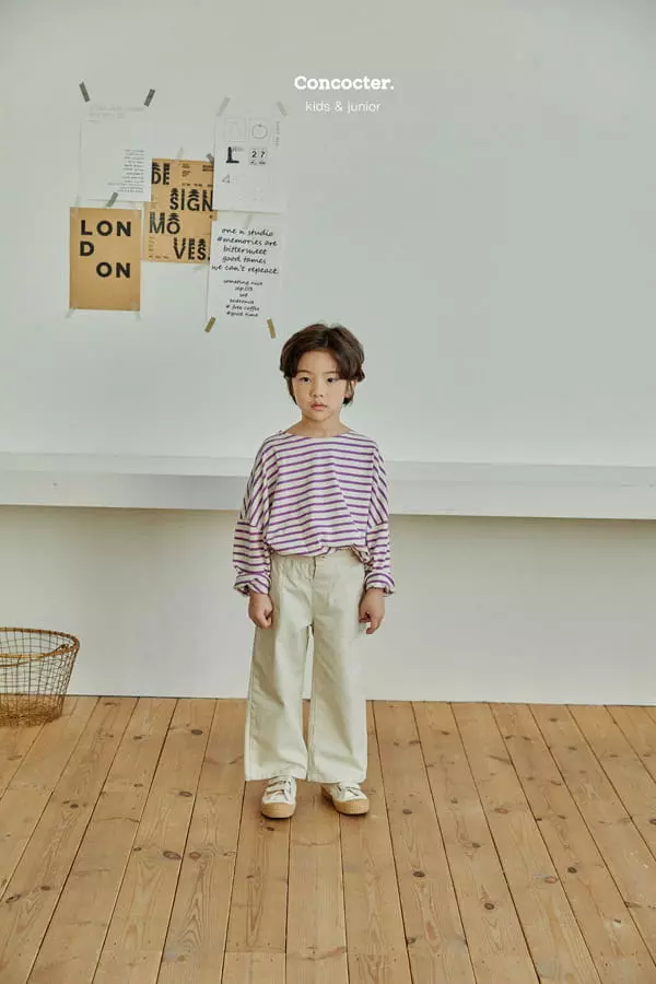 Concocter - Korean Children Fashion - #childofig - Loose Fit Stripes Tee - 6