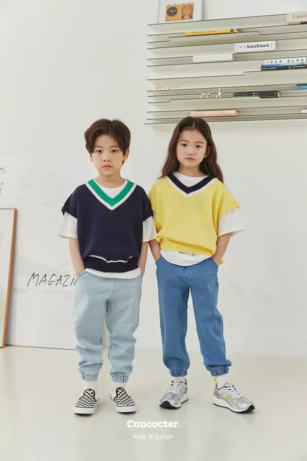 Concocter - Korean Children Fashion - #kidzfashiontrend - Span Jogger Jeans