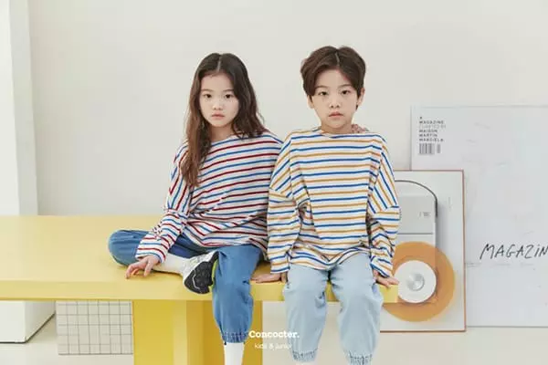 Concocter - Korean Children Fashion - #magicofchildhood - Loose Fit Stripes Tee - 2