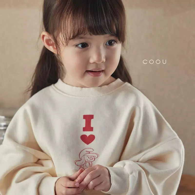 Coou - Korean Children Fashion - #childrensboutique - Love Sweatshirt - 6