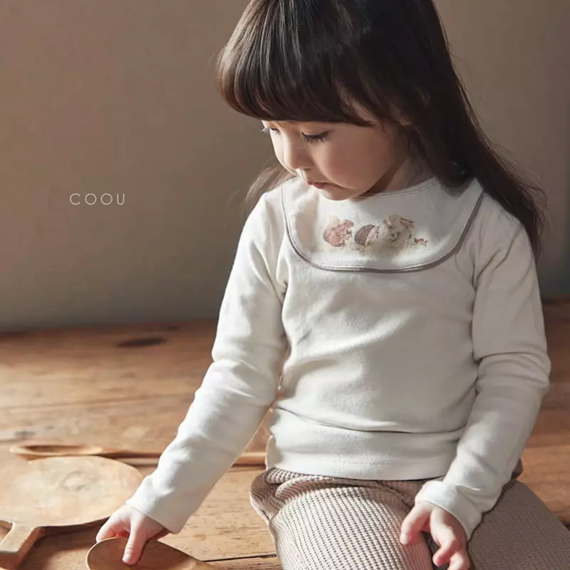 Coou - Korean Children Fashion - #fashionkids - Animall Color Tee