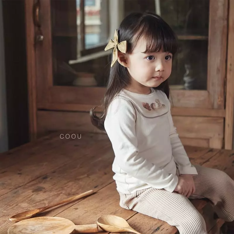 Coou - Korean Children Fashion - #kidsshorts - Animall Color Tee - 2
