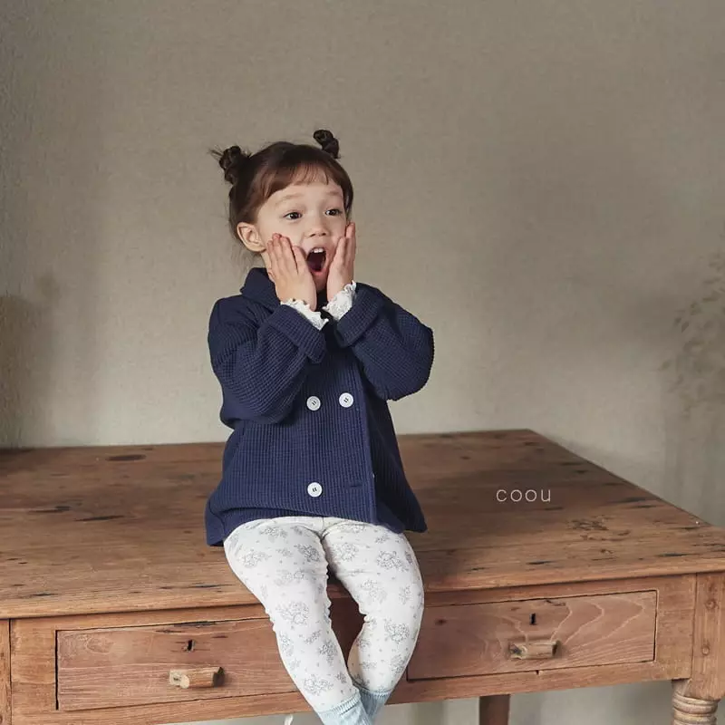 Coou - Korean Children Fashion - #kidzfashiontrend - Loui Waffle Double Jacket