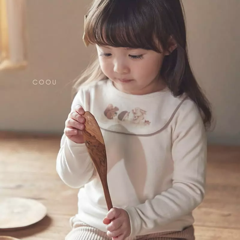 Coou - Korean Children Fashion - #littlefashionista - Animall Color Tee - 6