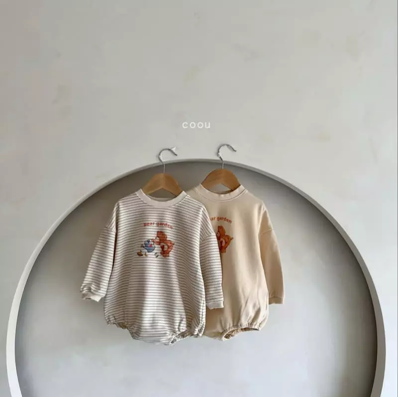 Coou - Korean Children Fashion - #littlefashionista - Bear Garden Bodysuit