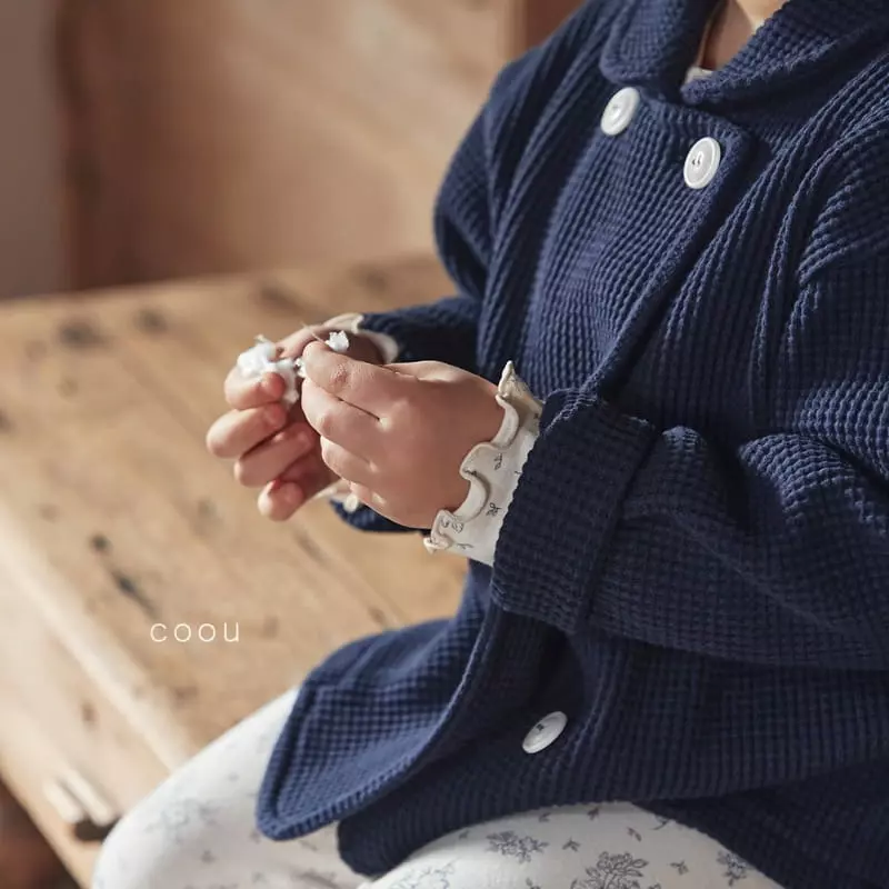 Coou - Korean Children Fashion - #littlefashionista - Loui Waffle Double Jacket - 4