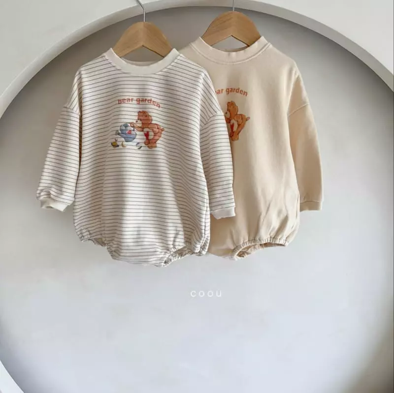 Coou - Korean Children Fashion - #magicofchildhood - Bear Garden Bodysuit - 2