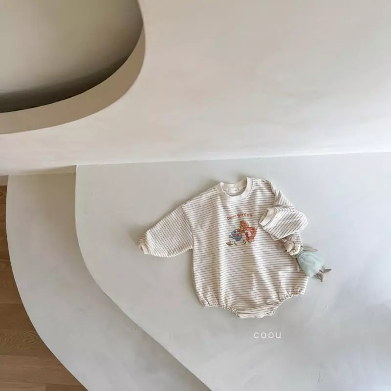 Coou - Korean Children Fashion - #minifashionista - Bear Garden Bodysuit - 3