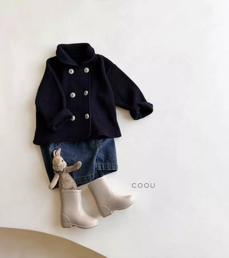 Coou - Korean Children Fashion - #prettylittlegirls - Loui Waffle Double Jacket - 6