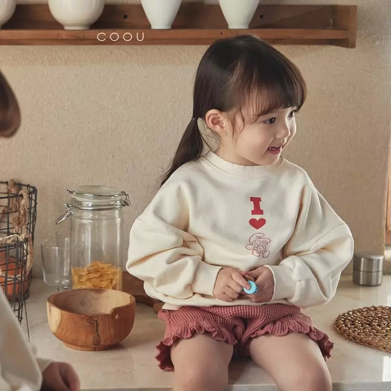 Coou - Korean Children Fashion - #prettylittlegirls - Love Sweatshirt
