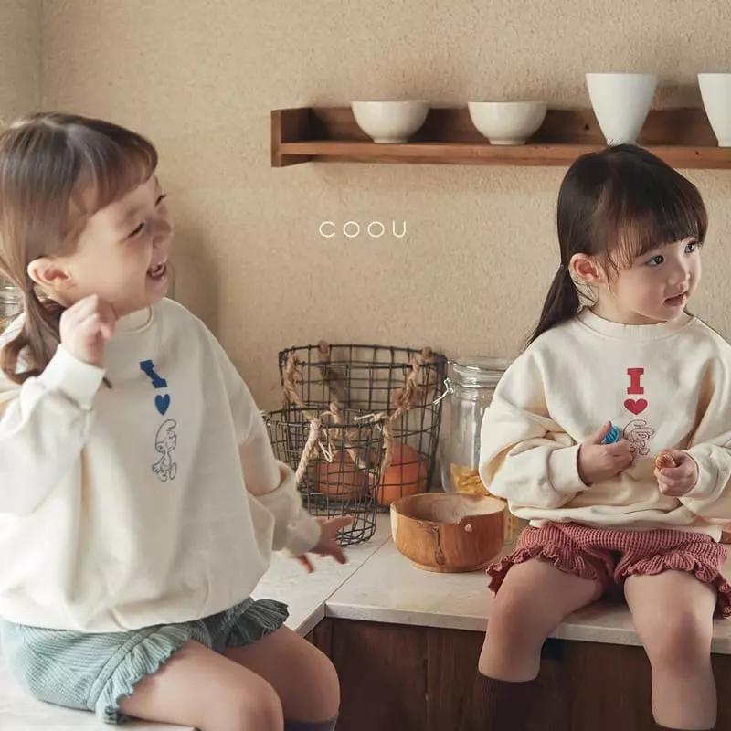 Coou - Korean Children Fashion - #toddlerclothing - Love Sweatshirt - 4