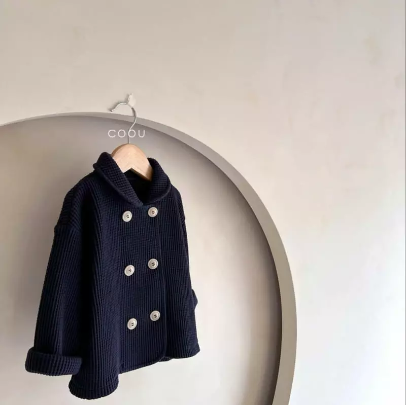 Coou - Korean Children Fashion - #todddlerfashion - Loui Waffle Double Jacket - 7