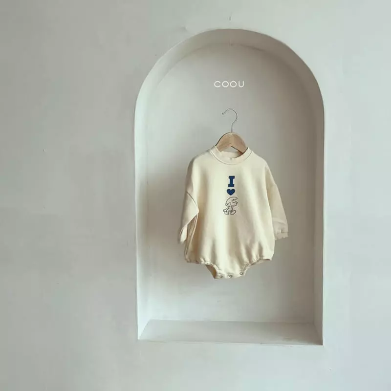 Coou - Korean Children Fashion - #toddlerclothing - Love Bodysuit - 5