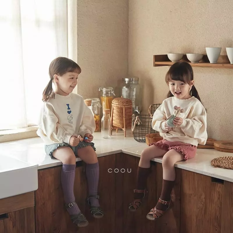 Coou - Korean Children Fashion - #toddlerclothing - Love Sweatshirt - 3