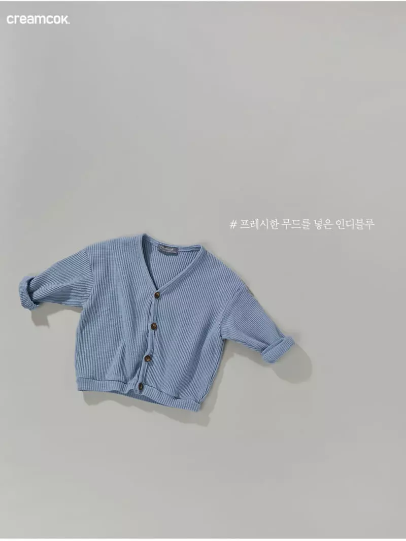 Creamcok - Korean Children Fashion - #Kfashion4kids - Cooing Waffle Cardigan - 12